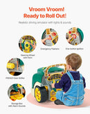 VEVOR Engine Toy, 60 Pieces, Kids Mechanic Car Repair Set with Removable Parts, Lights and Sounds, Steering Wheel and Horn, Kids Mechanic Workshop Set for Toddler Ages 3 Years and Up, Green by TinyTreasures Baby Boutique