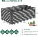 Land Guard 8×4×2 ft Galvanized Raised Garden Bed Kit, Galvanized Planter Raised Garden Boxes Outdoor, Large Metal Raised Garden Beds for Vegetables(Grey)… by GreenHaven Gardens