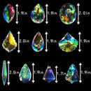 H&D HYALINE & DORA 10pcs Coloful Crystal Chandelier Lamp Lighting Drops Pendants Prisms Hanging Glass Prisms Parts Suncatcher Home Car Decor by GreenHaven Gardens