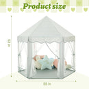 Monobeach Princess Tent Girls Celadon Large Playhouse Kids Castle Play Tent with Star Lights Gift Toy for Children Indoor and Outdoor Games, 55'' x 53'' (DxH) by TinyTreasures Baby Boutique