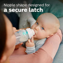 Philips Avent Anti-Colic Baby Bottle with AirFree Vent, 9oz, with Flow 2 Nipples, 1m+, 4pk, Clear, SCY703/04 by TinyTreasures Baby Boutique