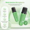Mini Karaoke Machine：Portable Bluetooth Karaoke Microphone, Singing Speaker with 2 Wireless Mic and Light Kids Adults, Christmas Birthday Gifts for Girls Boys Family Home Party(Green) by TinyTreasures Baby Boutique