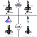 Rocket Launcher for Kids, Self Launching Motorized Air Rocket Toy, Outdoor Toys for Ages 8-12, Model Rockets with Parachute Safely Land, Spaceship Launch up to 200 ft Birthday Gifts for Boys by TinyTreasures Baby Boutique