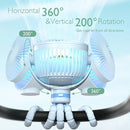 Momcozy Portable Stroller Fan, 8000mAh, 27H Ultra-long Battery Life, Detachable 4 Speed 360°Rotate, LED Night Light with 2 Modes, USB Rechargeable Handheld Cooling Fan for Travel, Car Seat, Bedroom by TinyTreasures Baby Boutique