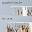 BIREN Clothes Drying Rack Foldable Extending Laundry Rack with 16 Clips Collapsible Clothing Rack Space-Saving Clothing Racks for Hanging Clothes, Indoor, Camping, Balcony, Outdoor by CozyNest Decor