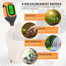 4-in-1 Soil Moisture Meter Digital PH Meter/Soil Moisture/Plant Temperature/Sunlight Intensity, Backlight LCD Display, Soil Test Meter for Garden, Lawn, Plant Care, Farm and Indoor Outdoor Plants by GreenHaven Gardens