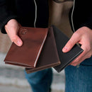 Polare Luxury RFID Blocking Leather Passport Holder Travel Wallet For Men and Women (Coffee with AirTag Slot) by TinyTreasures Baby Boutique