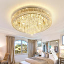 Modern Crystal Chandeliers for Living Room Ceiling Light Fixture LED Dimmable Lamp with Remote Pendant Lighting Flush Mount Ceiling Light for Dining Room Bedrooms Foyer by CozyNest Decor