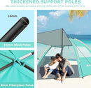 Gorich Beach Tent with Canopy - Easy Setup 3-4/5-6/7-8 Person Portable Sun Shelter, UPF 50+ UV Protection Sun Shade, Lightweight & Compact Beach Cabana for Family Travel by TinyTreasures Baby Boutique