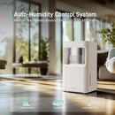 Evaporative Humidifier for Bedroom, 2.11Gal/8L Quiet Humidifiers Large Room with SleepyTime, Aroma Diffuser, 6 Speeds, Top Fill, No White Dust, Auto Off Humidifier for Baby Nursery Home Office by TinyTreasures Baby Boutique