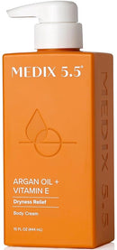 Medix 5.5 Argan Oil Cream W/Vitamin E Anti Aging Skin Care Moisturizer Body Cream | Firming Body Lotion Reduces Look Of Wrinkles, Cellulite, Crepey, & Uneven Skin Tone For Women & Men, 15 Fl Oz by TinyTreasures Baby Boutique