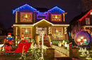 2 Pack Solar Christmas Lights Outdoor Waterproof, Total 400led 144ft Each 8 Modes Solar String Lights Solar Fairy Lights Decoration for Garden Yard Patio House Christmas Tree Xmas(Warm White) by GreenHaven Gardens