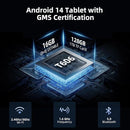 Tablet 10 Inch Android 14 Tablet, 16GB RAM 128GB ROM, 1TB Expansion, Octa-core, Large Capacity Battery, 5MP + 8MP Dual Camera, 5G/2.4G WiFi, Bluetooth 5.0, GPS, Drop-Proof Case - Black (Black) by TinyTreasures Baby Boutique