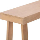 Plank+Beam Solid Wood Console Table, 56 Inch, Sofa Table, Narrow Entryway Table for Hallway, Behind The Couch, Living Room, Foyer, Easy Assembly, Blonde by CozyNest Decor