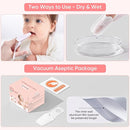 EASICUTI 40Pcs Baby Finger Toothbrush, Dry Wipes Baby Toothbrush, Baby Tongue Cleaner, Newborn Tooth and Gum Wipes, BAB y Oral Cleaner, Infant Toothbrush Mouth Clean for 0-36 Month by TinyTreasures Baby Boutique