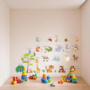 Large Animals Learning Educational Wall Stickers Kids,Nursery Playroom Wall Decals,Daycare Preschool Classroom Wall Stickers Peel and Stick Removable,Cute Wall Decor for Boy,Girl,Toddler,Baby. by TinyTreasures Baby Boutique