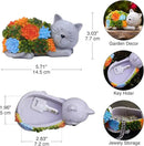 Outdoor Cat Key Hider Statue - Cute Succulent Cat Hide a Key Outdoor Decorative - Small Gift Box for Women, Home Decor & Cat Gifts (Cat) by GreenHaven Gardens