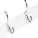Amazon Basics Rectangular Farmhouse Wall-Mounted Coat Rack with Storage Hooks, 5 Hooks, White by CozyNest Decor