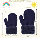 PESAAT Baby Girl Mittens Fleece Toddler Boy Mittens Warm Kids Winter Gloves Unisex Cold Weather Baby Gloves by TinyTreasures Baby Boutique