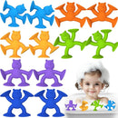 Cute Bear Suction Cup Toy Bath Toys for Kids Ages 4-8 No Hole Bathtub Sensory Toy Airplane Toys for Toddlers 1-3, Connect Build Create Baby Toys, 12 PCS by TinyTreasures Baby Boutique