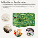 St Patrick's Day Storage Basket Cube Storage Bins Organizer Bag Collapsible Closet Shelf Baskets with handle for Baby Cloth Pet Toy Book 14.2×10.2×8.3 IN by TinyTreasures Baby Boutique