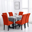 Joccun Chair Covers for Dining Room Set of 4, Dining Chair Slipcovers Stretch Dining Room Chair Covers Seat Protector,Parsons Chair Cover for Home,Hotel,Banquet(Pureed Pumpkin,4 Pack) by CozyNest Decor