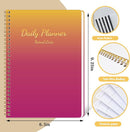 Cute Daily Planner Undated & To Do List Notebook for Work: With Hourly Schedule, 80 days Day on a Page Planner for Life Tasks - Day & Hour Agenda, Organizer Journal For Women or Men Purple by TinyTreasures Baby Boutique