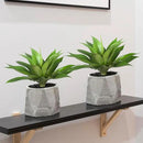Artificial Agave Plants,Large UV Resistant Fake Agave Planters for Indoor and Outdoor Decorating Artificial Plants for Outdoors Fake Plants (2Pack, 18" by CozyNest Decor