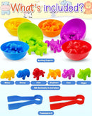 Yetonamr Counting Dinosaurs Montessori Toys for 3 4 5 Years Old Boys Girls, Toddler Preschool Learning Activities Toy for Kids Ages 3-5, 4-8, Birthday Gifts Sensory Toys by TinyTreasures Baby Boutique