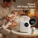 Baby Bottle Warmer, Felizbebe 10-in-1 Bottle Warmers for All Bottles, Detachable Body for Easy Cleaning, Accurate Temperature Control, Timer, Sterili-zing,Milk Warmer for Breastmilk or Formula by TinyTreasures Baby Boutique