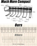 Heavy Duty Tool Organizer, 16"W x 7.48"H x 5.51"D, 4 Wall Mount Anchors, 3.95" Between Slots, Sturdy Steel Construction, Ideal for Power Tools by GreenHaven Gardens