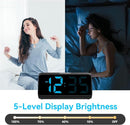 Netzu Digital Alarm Clocks for Bedrooms, Loud Alarm Clock with Dual Alarms, Bold Digits, 5 Dimmers, 4 Volumes, Snooze, Bedside Clock for Deep Sleepers Kids Teens Seniors, Plug in Clock, Easy to Set by TinyTreasures Baby Boutique