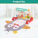 CUTE STONE Baby Gym Play Mat & Learning Walker, Activity Mat with Play Piano, Musical Activity Center with Lights, Baby Push Walkers & Tummy Time Mat for Infant Newborn Toddlers by TinyTreasures Baby Boutique