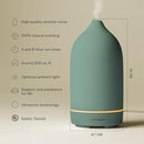 Vitruvi Stone Diffuser, Ceramic Ultrasonic Essential Oil Diffuser for Aromatherapy | Ceramic, Home Decor | Sea, 90ml Capacity by TinyTreasures Baby Boutique