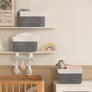 4 Pack Storage Baskets for Organizing, Woven Baskets for Shelves - Perfect for Toys, Books, Towels, and Clothes, Durable Gift Basket Bins Toy Storage, 13''Lx9''Wx7.8''H, Black & White by CozyNest Decor