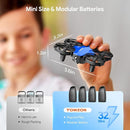 TOMZON A24 Mini Drone for Kids with Battle Mode, Kids Drone with Throw to Go, High Speeds Rotation, Self Spin & 3D Flip, RC Quadcopter with Altitude Hold, Headless Mode, 4 Batteries, Red & Blue 2 Pack by TinyTreasures Baby Boutique