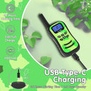 Qniglo Walkie Talkies for Kids Rechargeable 2 Pack,Camouflage Walky Talky for Children's Day Christmas Birthday Gifts Toys for Age 3-12 Boys Girls by TinyTreasures Baby Boutique
