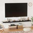 Heimlove Floating Shelves for Wall 36 Inches Long,9.3" Deep Black Floating Shelf Set of 2,Wall Mounted Shelves for Bathroom Bedroom Living Room Kitchen Office,Shelf for Books Storage,Home Decor by CozyNest Decor