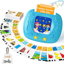 Toddlers Talking Flash Cards with American Accent & 144 Sight Words, Speech Therapy Toys for 3 4 5 6 Years Old Boys and Girls (Blue) by TinyTreasures Baby Boutique