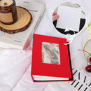 RECUTMS Photo Album for 4x6, Mini Album with 52 Pockets, Leather Cover Picture Book with Front Window, 52 Vertical Photos for Baby Wedding Anniversary Vacation Traveling (Red) by TinyTreasures Baby Boutique