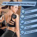 2 Electric Cupping Therapy Set, 5-in-1 Smart Cupping kit with Red Light Therapy, Gua Sha Massage Tool, Relieves Neck Shoulder Back Aches Muscle Soreness, Improves Blood Circulation - Red by CozyNest Decor