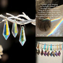 50pcs 38mm Suncatcher Crystal Icicle Prisms Pendant, Icicle Chandelier Crystals Pendants Drops Lamp Candle Holders Curtain DIY Parts Sun Catcher(AB Colors) by GreenHaven Gardens