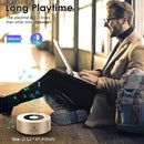 XLEADER Mini Bluetooth Speaker (Travel Case Provided) HD Sound&Rich Bass, Touch Design, 12-15H Playtime, Support Aux Input, Micro SD, Mic, Small, for iPhone Laptop Shower Office, Ideal Gifts, Gold by TinyTreasures Baby Boutique