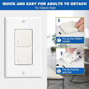 Outlet Covers Baby Proofing, 60 Pack Child Proof Plug Socket Covers Electric Plug Protectors Safety Caps with Hidden Pull Handle, for US 3-Prong, Classic by TinyTreasures Baby Boutique