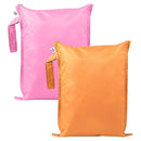 Tiny Twinkle Mess-Proof Waterproof Wet Dry Bag | 2-Pack Reusable Wet Bags for Swimsuits & Baby Clothes | Leakproof Wet Bag for Travel & Diaper Changes for Baby (Sweet Treat) by TinyTreasures Baby Boutique