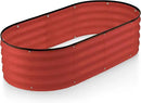 Galvanized Raised Garden Beds Outdoor // 4×2×1 ft Planter Raised Beds for Gardening, Vegetables, Flowers // Large Metal Garden Box (Red) // Patented Tool-Free Design by GreenHaven Gardens