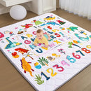 Baby Play Mat - Thicken 71x59 Inch Soft Foam Crawling Mat for Playpen & Floor, Non-Slip Waterproof Playmats for Infants & Toddlers, Portable Foldable & Machine Washable, Dinosaur & Letters by TinyTreasures Baby Boutique