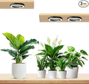 Wiaxulay 6.3” Ceiling Plant Grow Light, 252 LED Full Spectrum Halo Grow Lights for Indoor Plants, 12V/3A Under Cabinet Grow Lamp with 6/12/16 Hrs, 3 Lighting Mode, 5 Dimmable Levels, Tri Head by GreenHaven Gardens