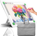 Zocelight Rechargeable A3 Light Board with Built-in Stand & Bag,Super Bright Magnetic Light Box for Tracing,Wireless Light Pad for Diamond Painting,Side Buttons,LED Light Table for Drawing(White) by TinyTreasures Baby Boutique