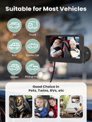 GROWNSY Dual Car Camera Baby Monitor, 7" 1080P AHD Car Camera for 2kids, Backseat Mirror for Baby Rear Facing with Infrared Night Vision, Easily Observe Baby's Every Move by TinyTreasures Baby Boutique